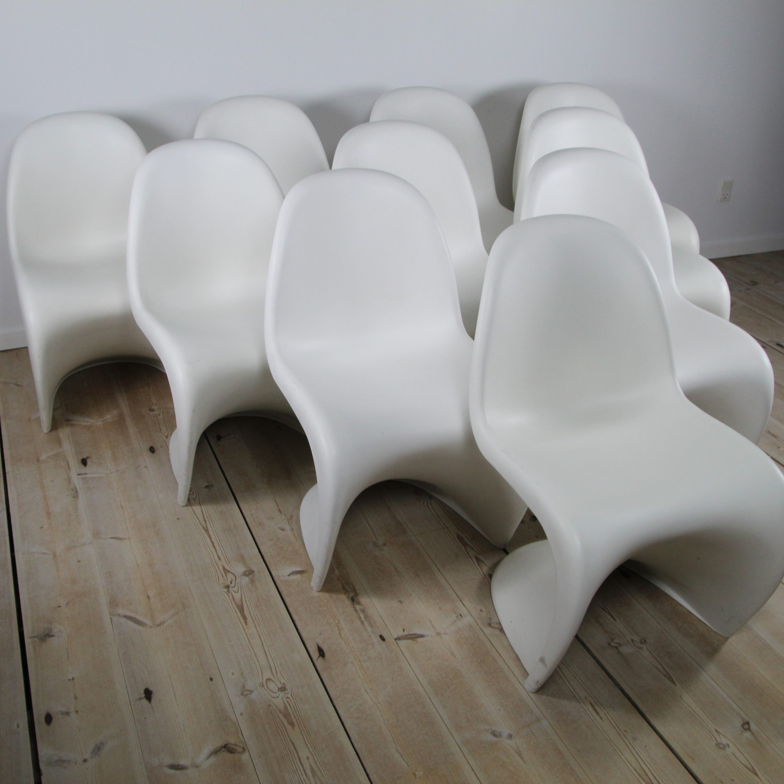 White S Chair by Verner Panton for Vitra – 10 available